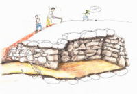 石室の復元図