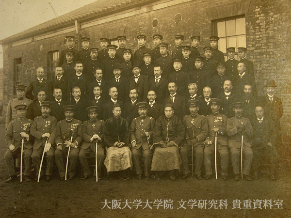 陸地測量部修技所に留学した清国陸軍学生の卒業記念写真