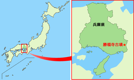 勝福寺古墳・所在地図