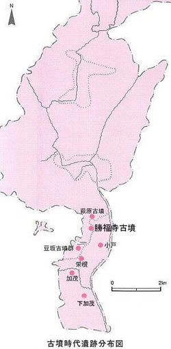 古墳時代遺跡分布図