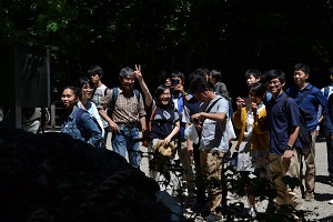 加茂御祖神社にて［石川撮影］